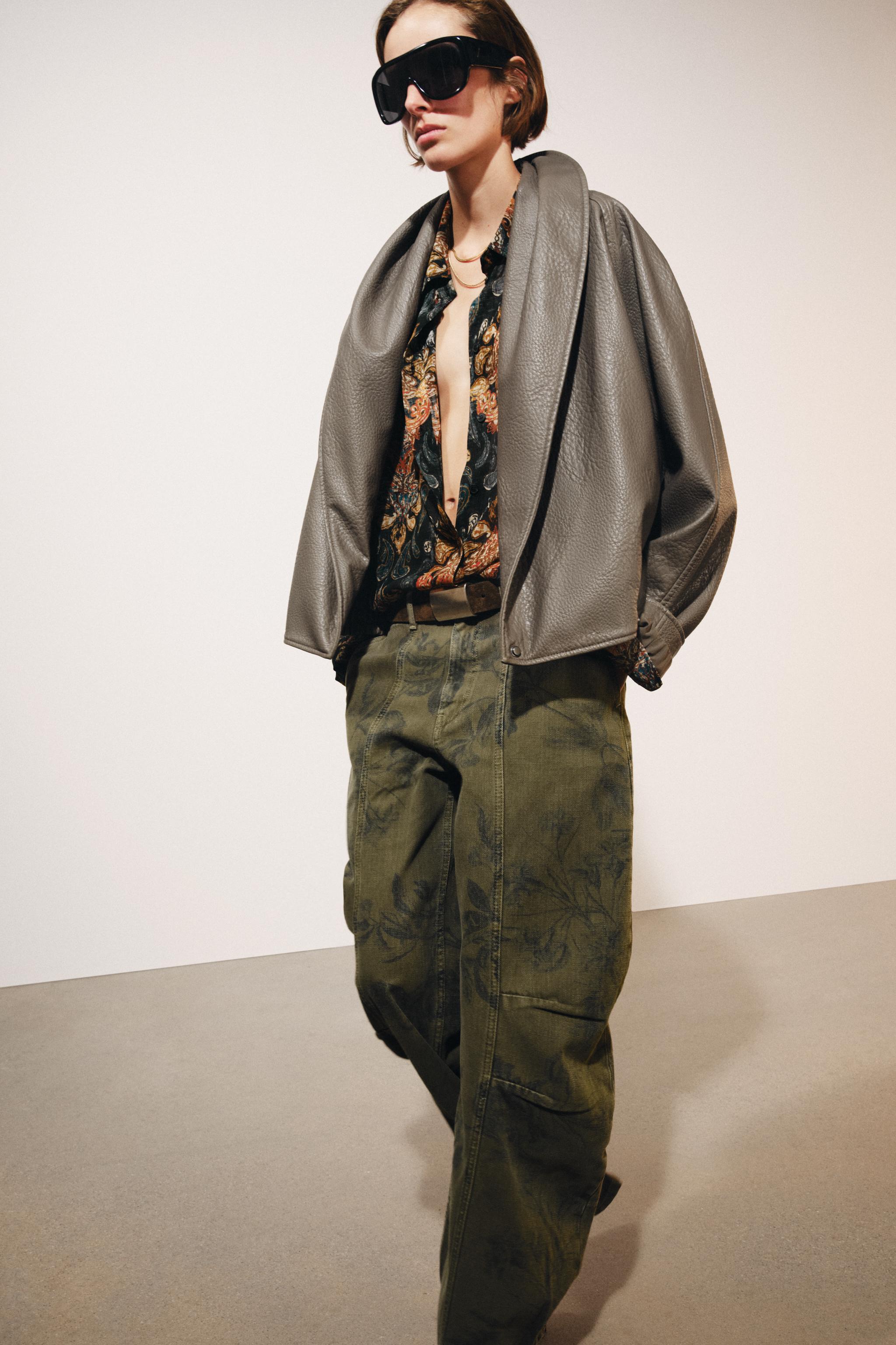 BLOUSON CROISÉ EN MATIÈRE SYNTHÉTIQUE ZW COLLECTION